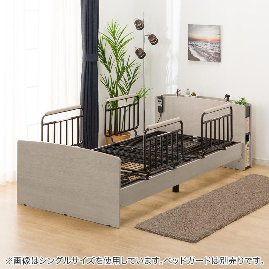 ニトリ（NITORI） 電動セミダブルベッドフレーム(ライズ3 2M-C GY