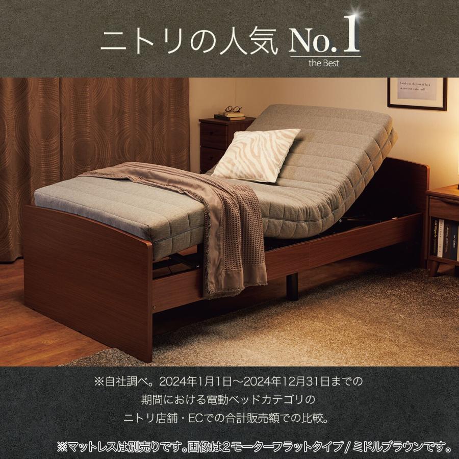 ニトリ（NITORI） ベッド 電動セミダブルベッドフレーム(ライズ3 3M-F 