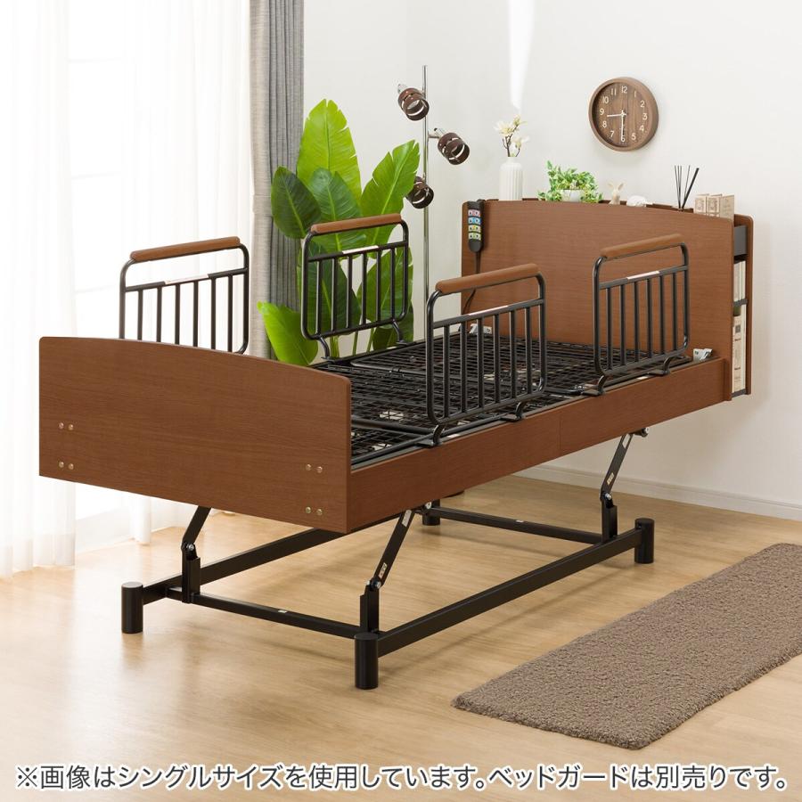 【美品】ニトリセミダブルベッド ニトリ ベッド 電動セミダブルベッドフレーム(ライズ3 3M-C MBR