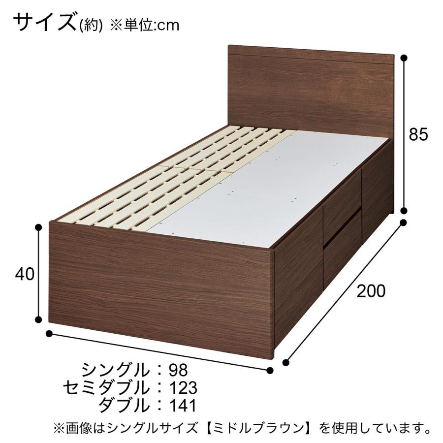 ニトリ すのこダブルフラットヘッドボードチェストベッド ニトリ すのこダブルフラットヘッドボードチェストベッド