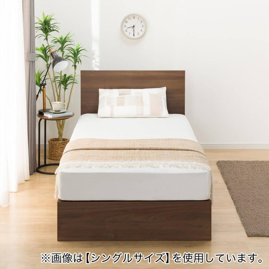 ニトリ（NITORI） 収納付きベッドフレーム セミダブル フラットタイプ