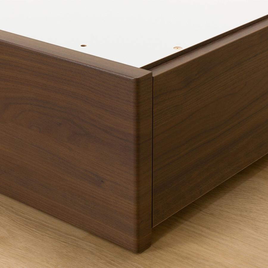 NITORI　木製セミダブルベッドフレーム ニトリ セミダブルベッドフレーム(NS-001 LEG/LOW すのこ LBR