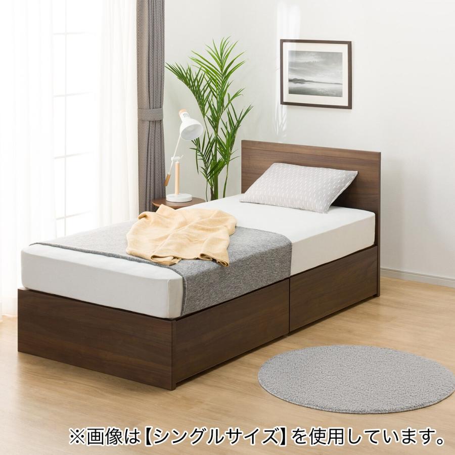 セミダブルベッド一式(ニトリ/Nスリープ/コンセント付) ニトリ（NITORI） コンセント付きセミダブルベッドフレーム(BN-002 WW