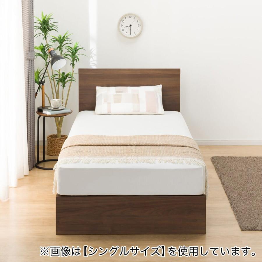 ニトリ（NITORI） 収納付きベッドフレーム ダブル フラットタイプ (NS