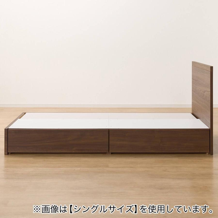 ニトリ（NITORI） 収納付きベッドフレーム クイーン フラットタイプ