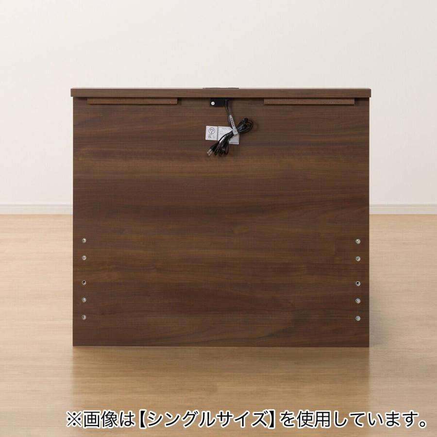 ニトリ（NITORI） 収納付きベッドフレーム ダブル 棚付きタイプ (NS