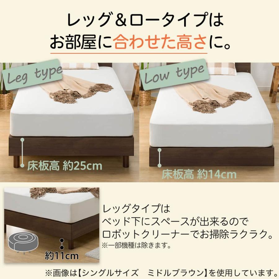 ニトリ（NITORI） ベッドフレーム シングル 棚・サイド収納付きタイプ