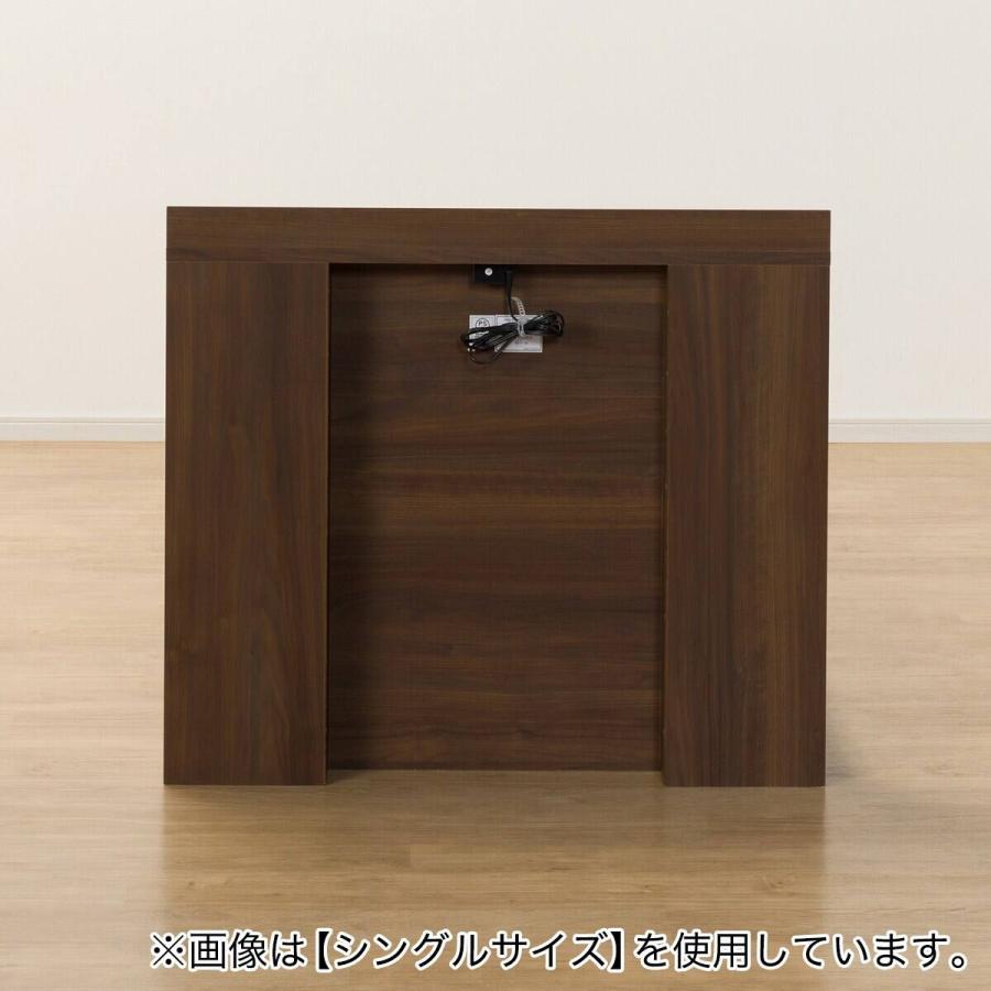 ニトリ（NITORI） ベッドフレーム セミダブル 棚・サイド収納付き