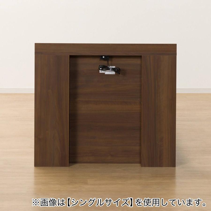 ニトリ（NITORI） 収納付きベッドフレーム セミダブル 棚・サイド収納