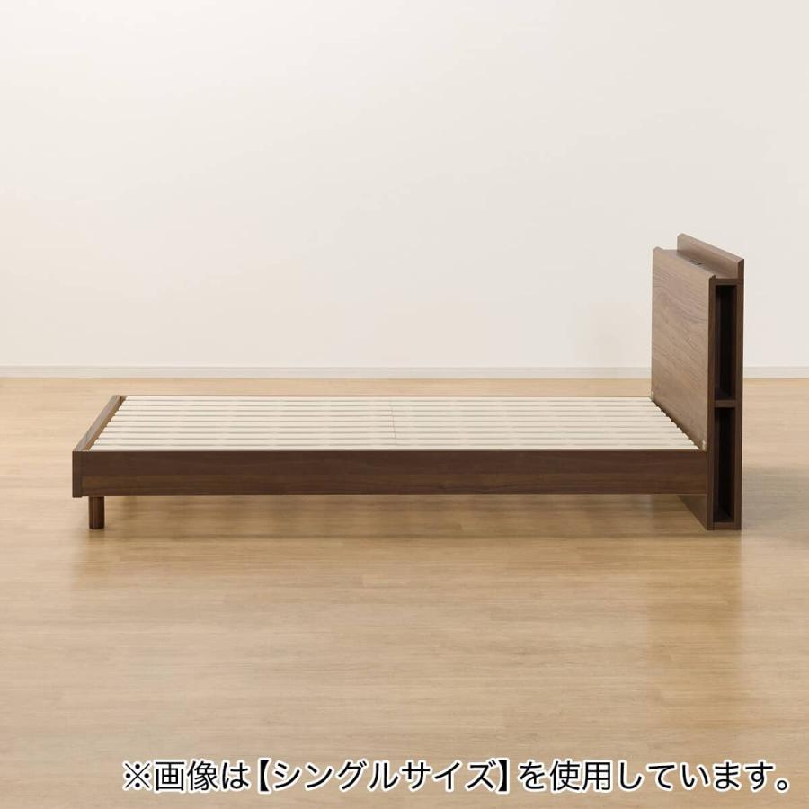 ニトリ（NITORI） ベッドフレーム クイーン 棚・サイド収納付きタイプ