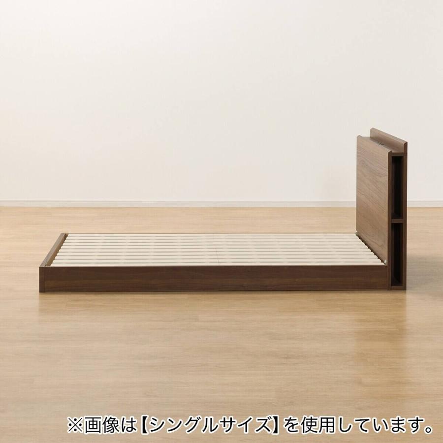 ニトリ（NITORI） ベッドフレーム クイーン 棚・サイド収納付きタイプ