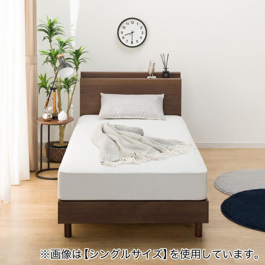 ニトリ（NITORI） ベッドフレーム クイーン 棚・サイド収納付きタイプ