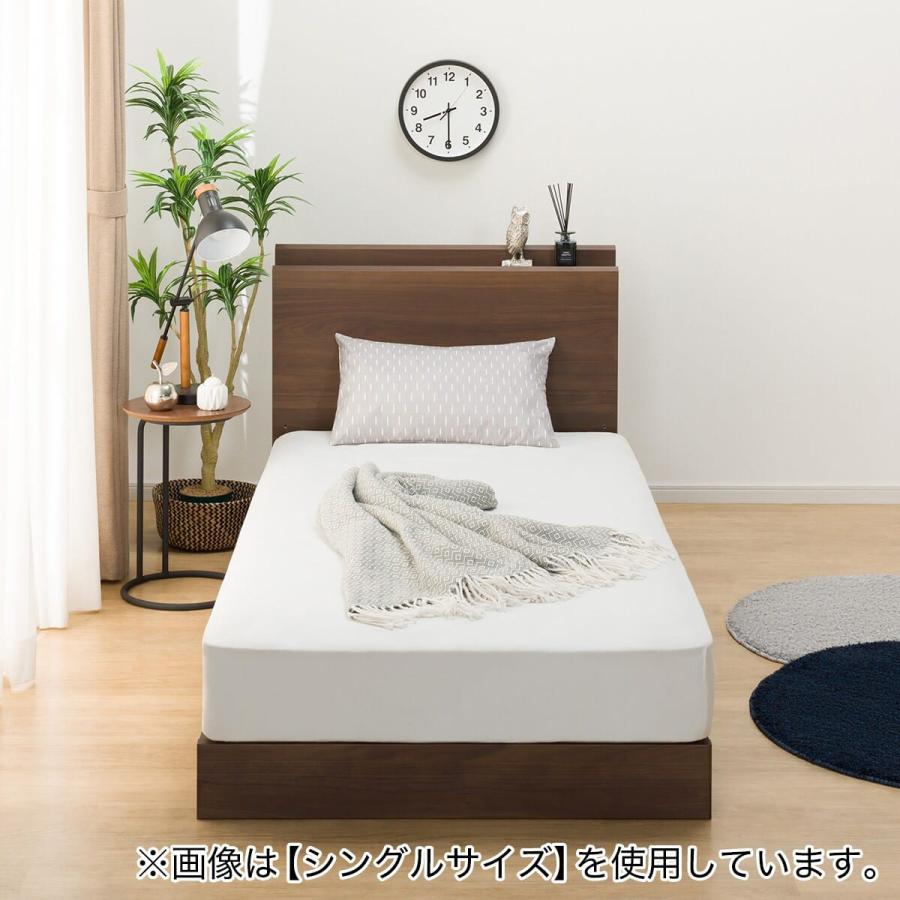 ニトリ（NITORI） ベッドフレーム クイーン 棚・サイド収納付きタイプ