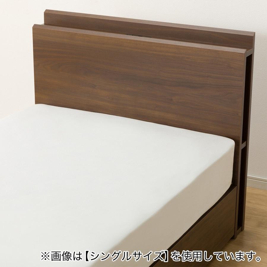 ニトリ（NITORI） クイーン 棚・サイド収納付きベッドフレーム(NS-003