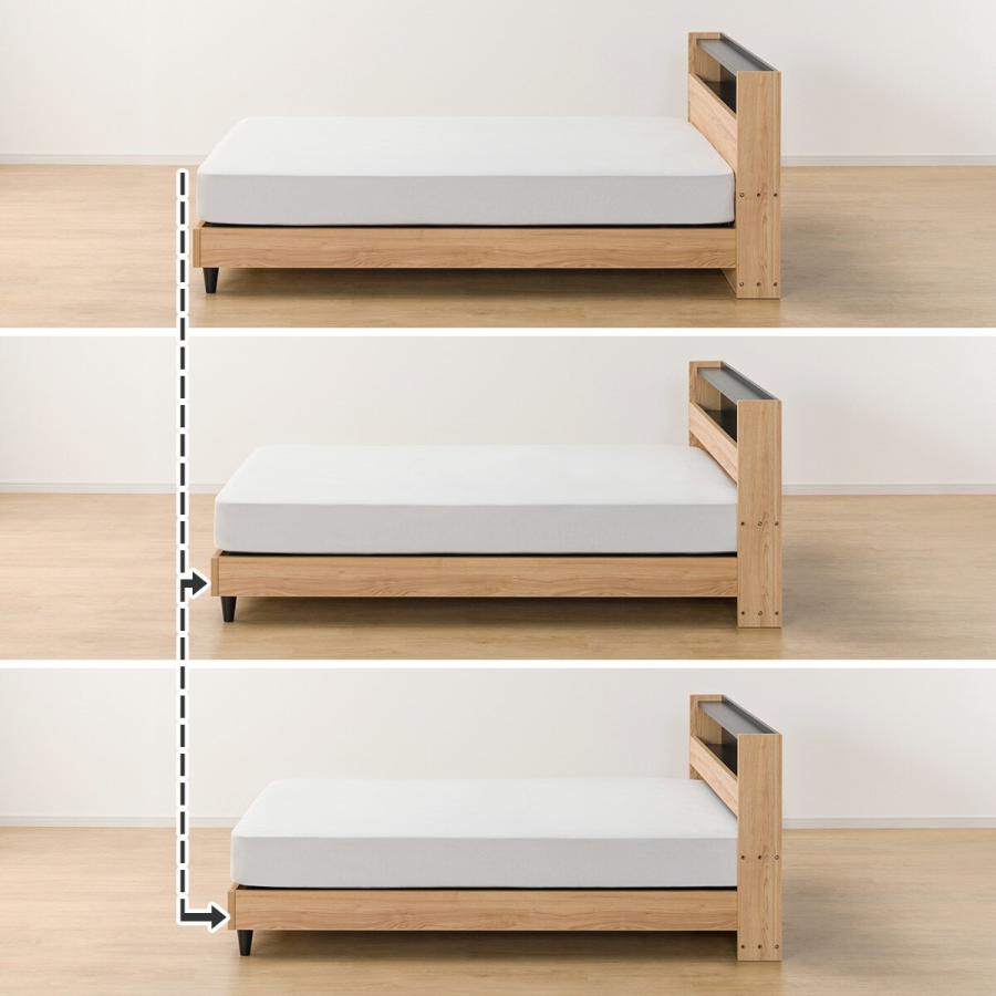 【sh】ニトリ　セミダブルベッドフレーム ニトリ ベッド すのこセミダブルベッドフレーム (N-ジオF GY 40M