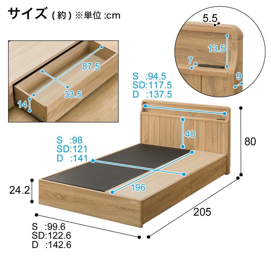 ニトリ ベッド セミダブル アンティーク調 棚付きベッドフレーム ニトリ ベッド セミダブル アンティーク調 棚付きベッドフレーム