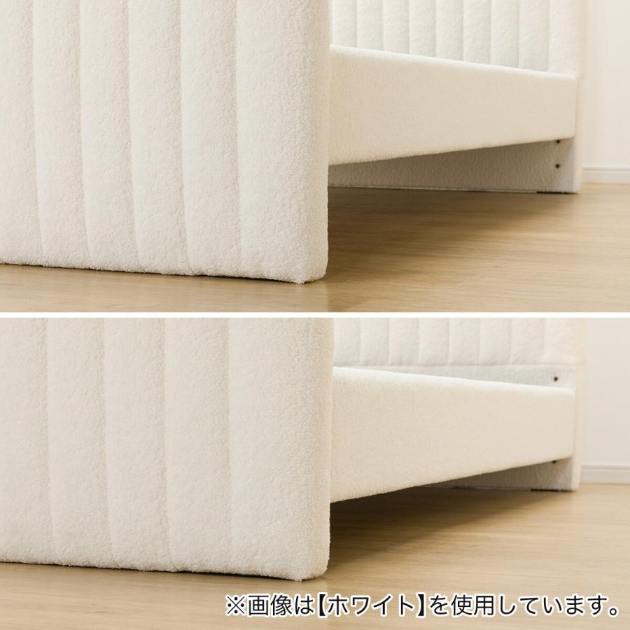 ニトリ ベッド セミダブル ふわふわベッドフレーム (SLK BR) 布