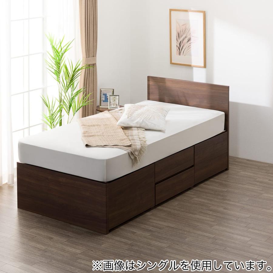 ニトリ（NITORI） 大容量収納付き チェストベッドフレーム セミダブル