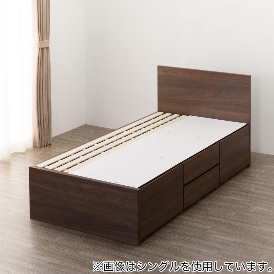 ニトリ（NITORI） 大容量収納付き チェストベッドフレーム セミダブル