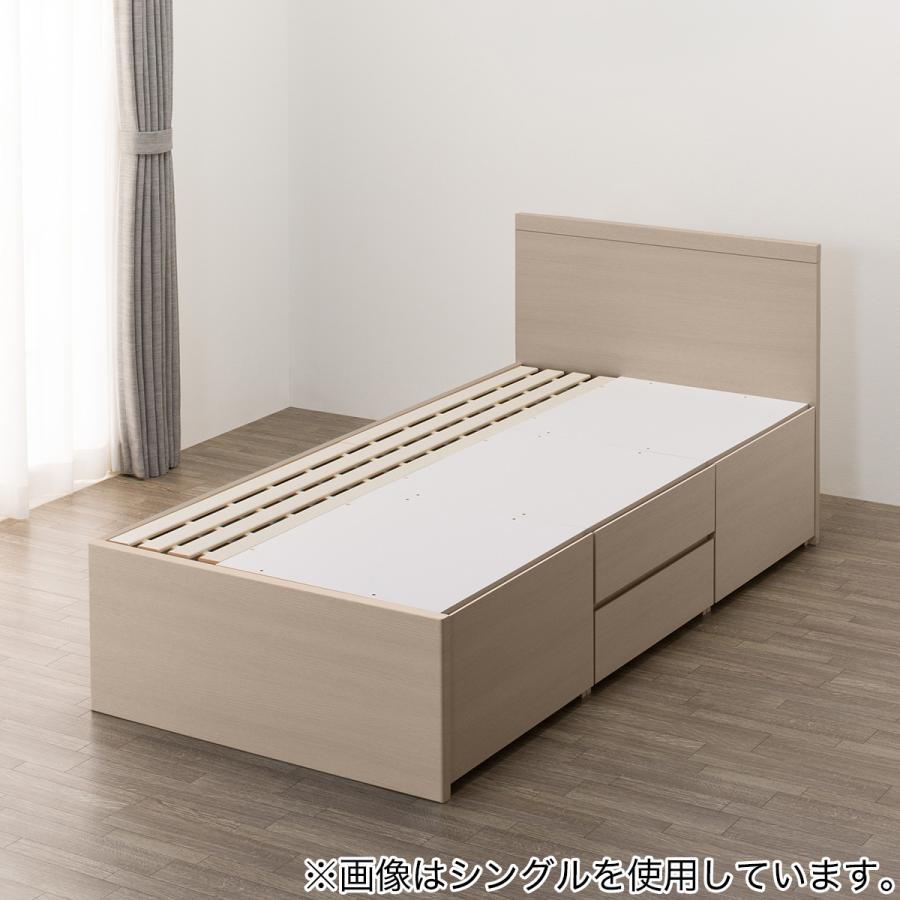 ニトリ（NITORI） 【大容量収納付き】すのこチェストベッドフレーム