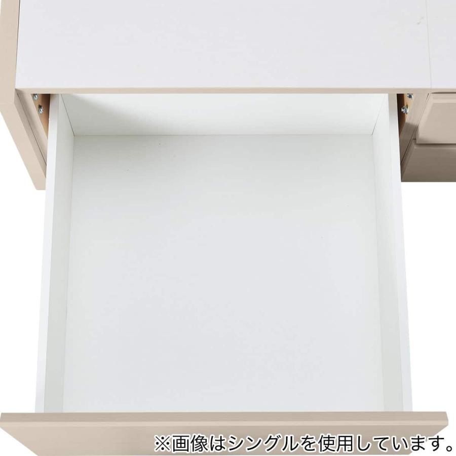 ニトリ（NITORI） 大容量収納付き チェストベッドフレーム ダブル (N
