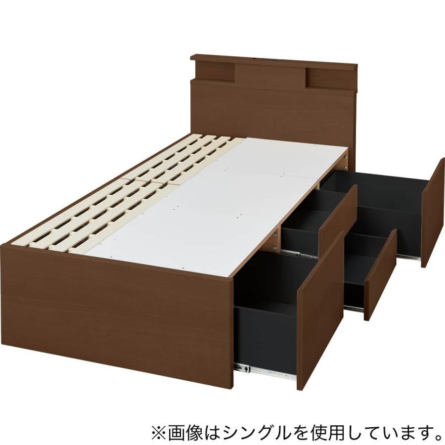 ニトリ（NITORI） 大容量収納×棚・コンセント・ライト付き チェスト