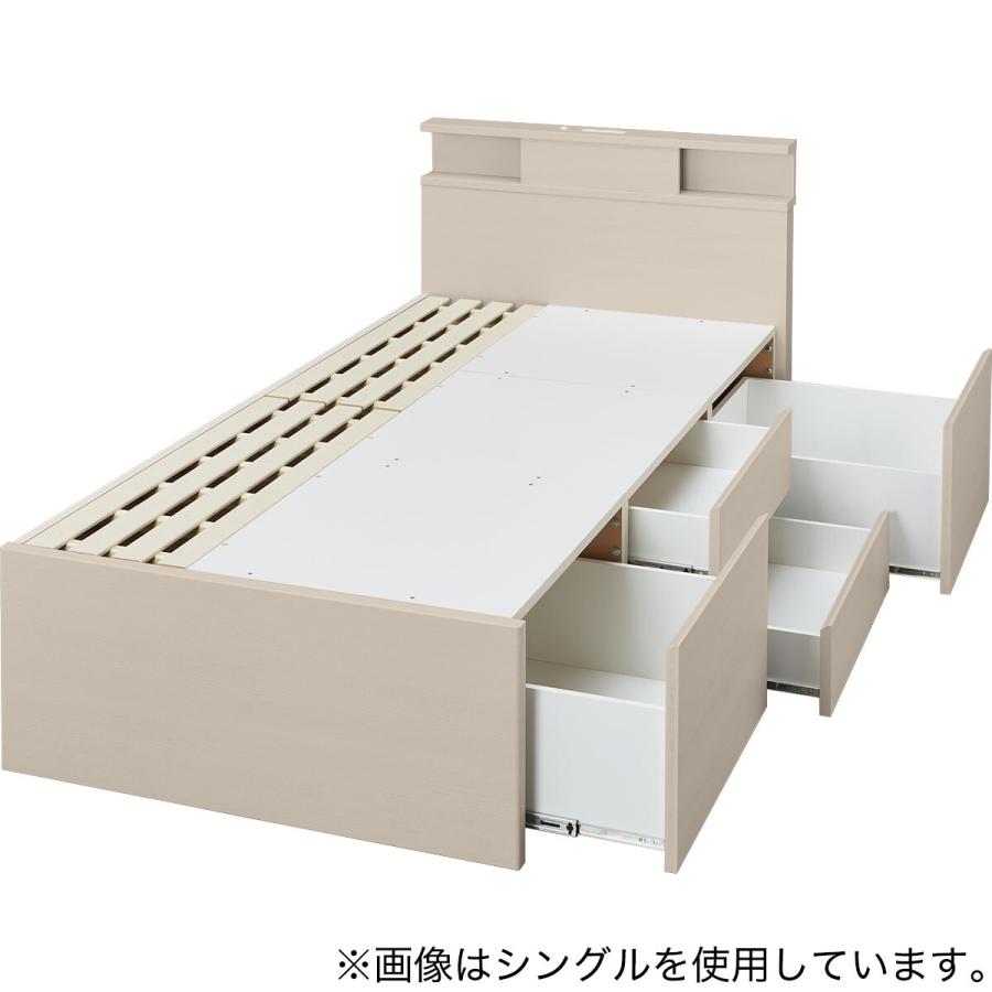 ニトリ 【大容量収納×棚・コンセント・ライト付き】すのこ