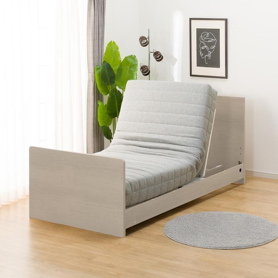 ニトリ 非課税 電動シングルベッドフレーム＋マットレスセット