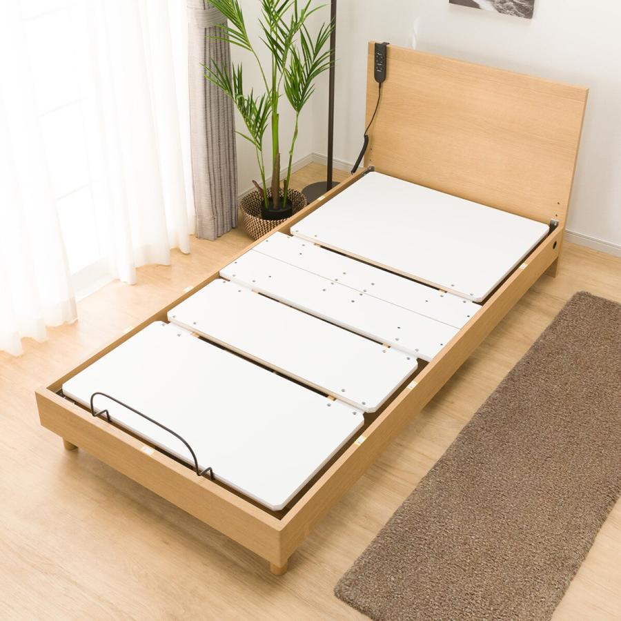 ニトリ 非課税 電動シングルベッドフレーム＋マットレスセット