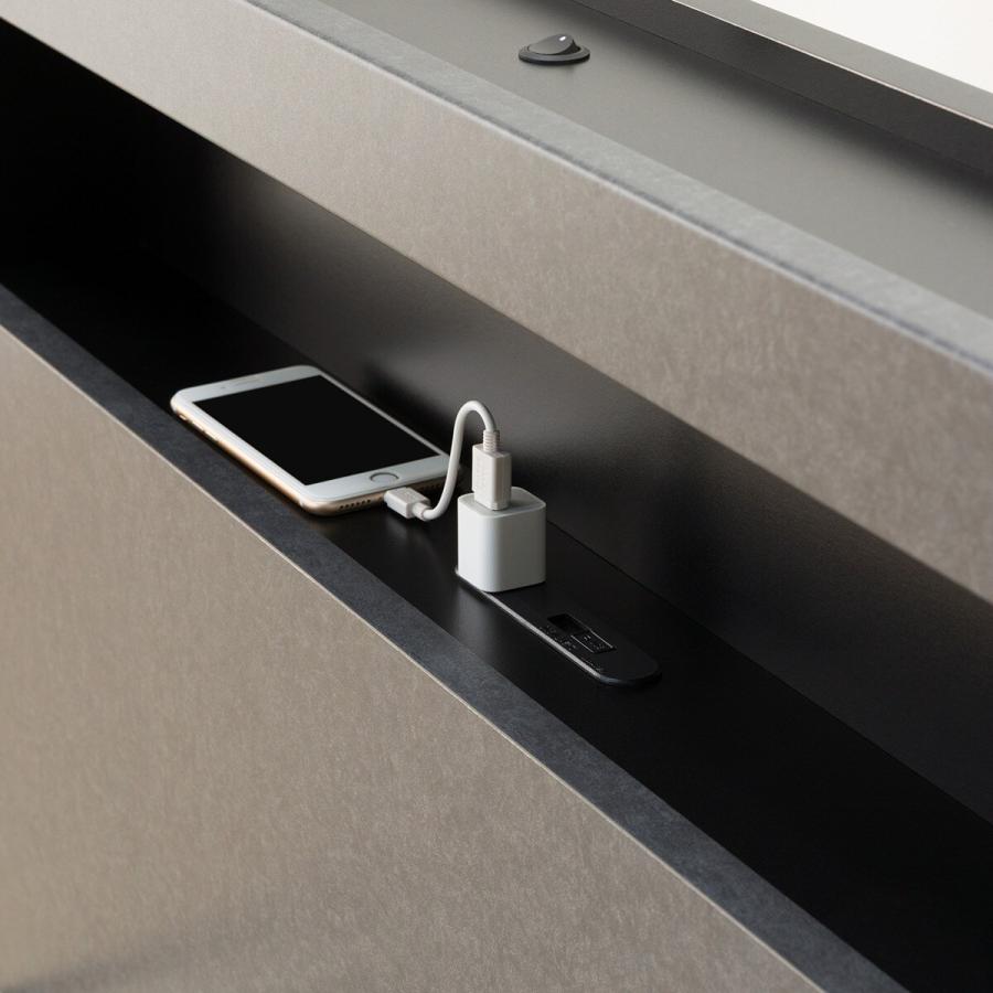 ニトリ（NITORI） シングル 棚付きすのこベッドフレーム(NS-005 LEG