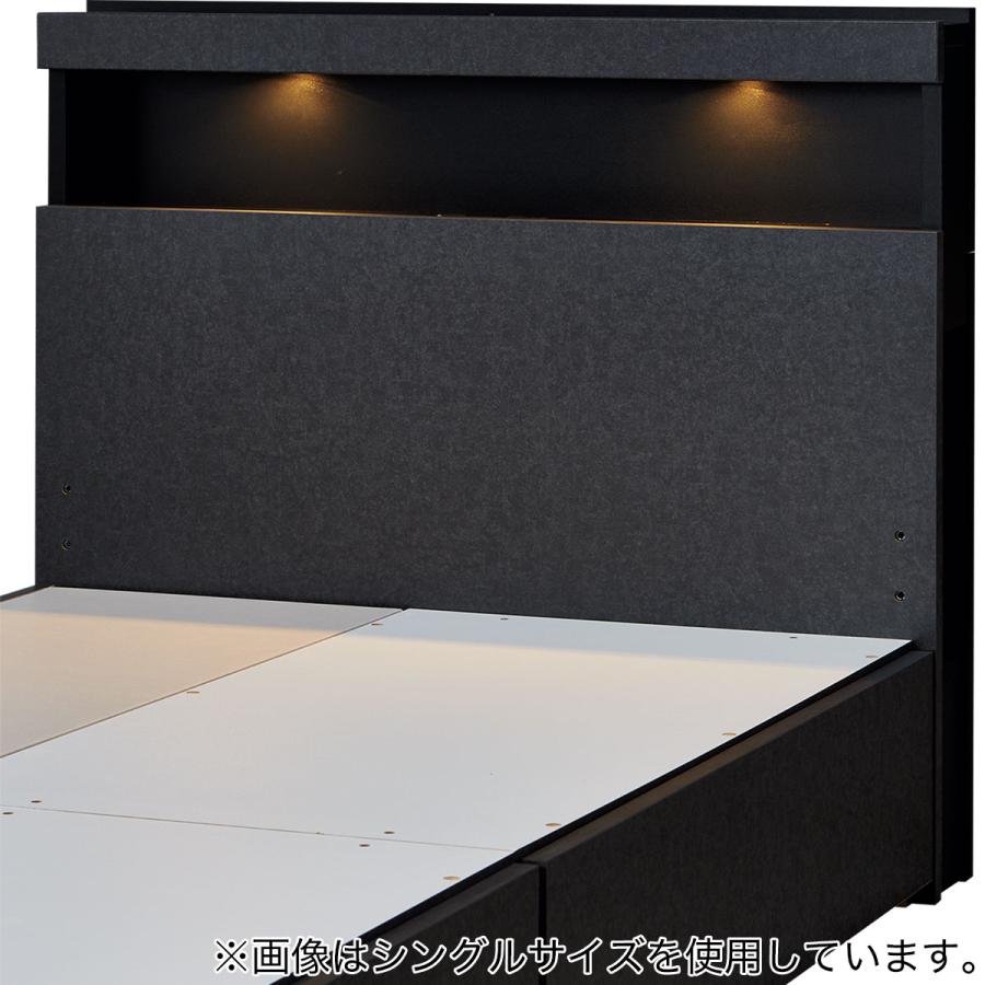 ニトリ（NITORI） 収納付きベッドフレーム セミダブル 棚・サイド収納