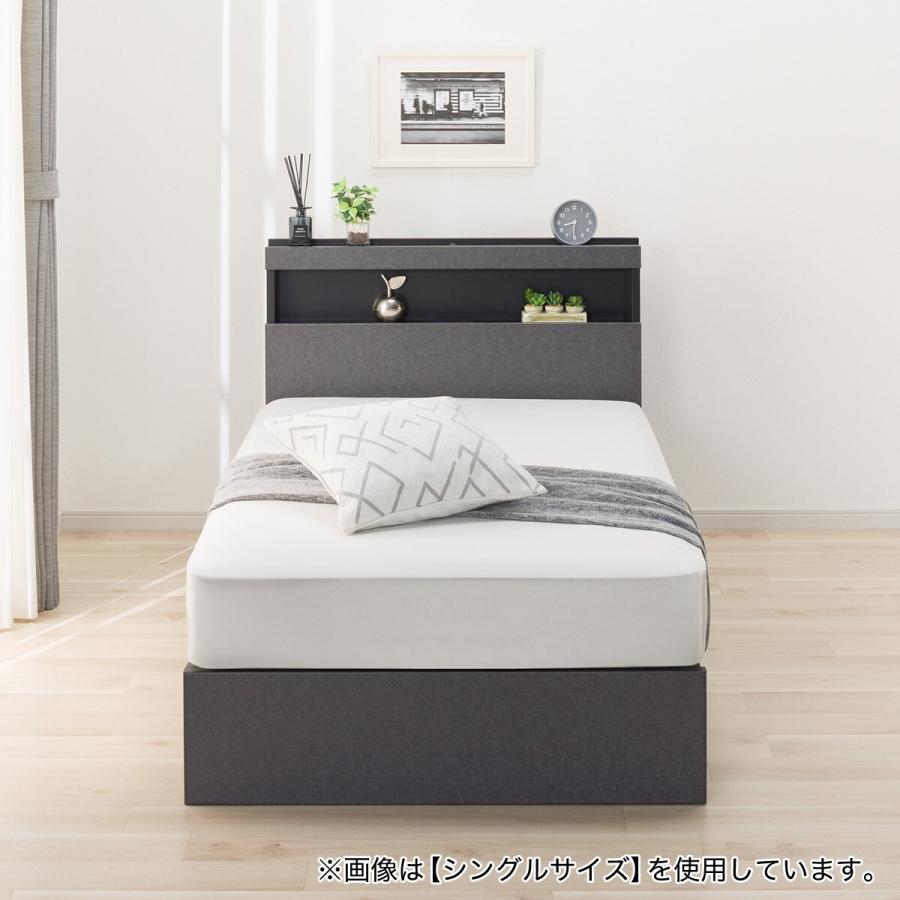 ニトリ ベッド セミダブル 棚・ 収納付きベッドフレーム(NS-005