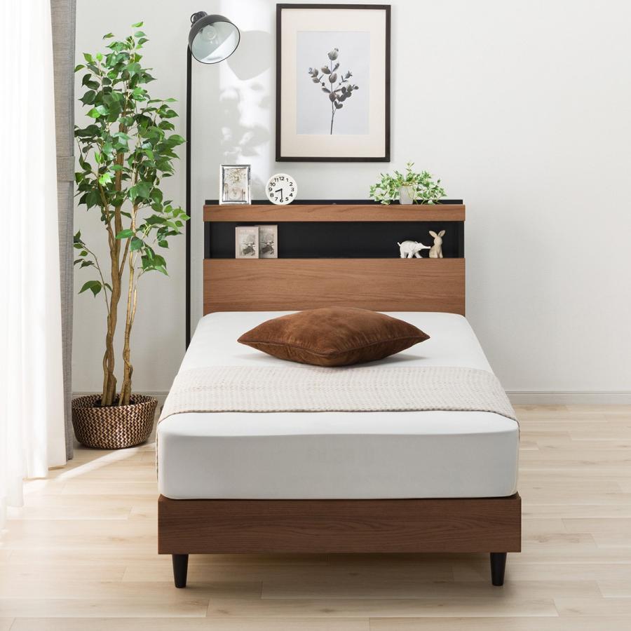 ニトリ（NITORI） シングル 棚付きすのこベッドフレーム(NS-005 LEG