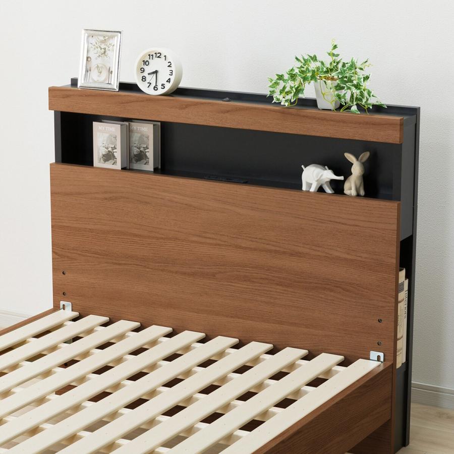 ニトリ（NITORI） シングル 棚付きすのこベッドフレーム(NS-005 LEG