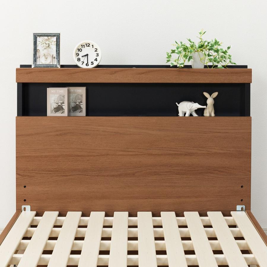 ニトリ（NITORI） シングル 棚付きすのこベッドフレーム(NS-005 LEG