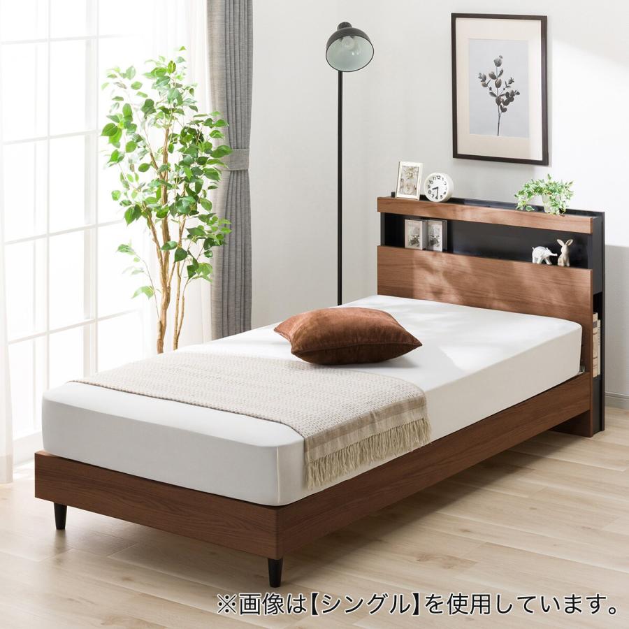 ニトリ（NITORI） クイーン 棚付きすのこベッドフレーム(NS-005 LEG 