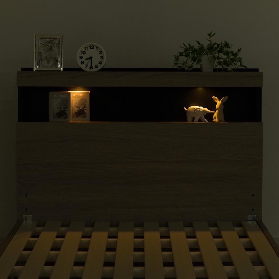 ニトリ ベッド シングル 棚付きすのこベッドフレーム(NS-005 LEG