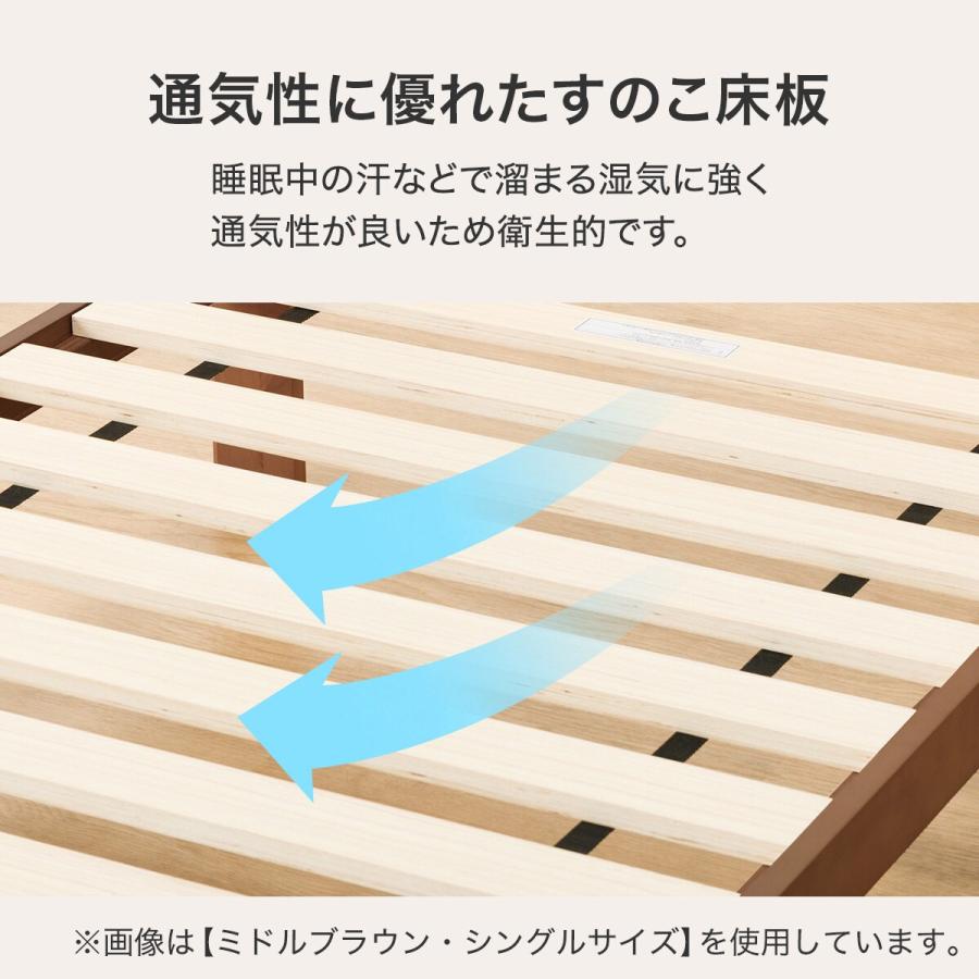 ニトリ（NITORI） セミダブルベッドフレーム(LC-401 GK LBR-S