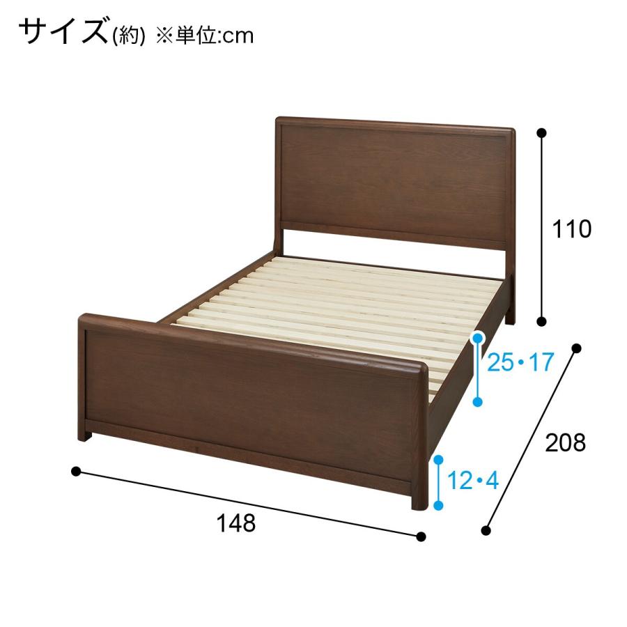 ニトリ（NITORI） ダブルベッドフレーム(MF402 MBR) : ニトリ Yahoo!店