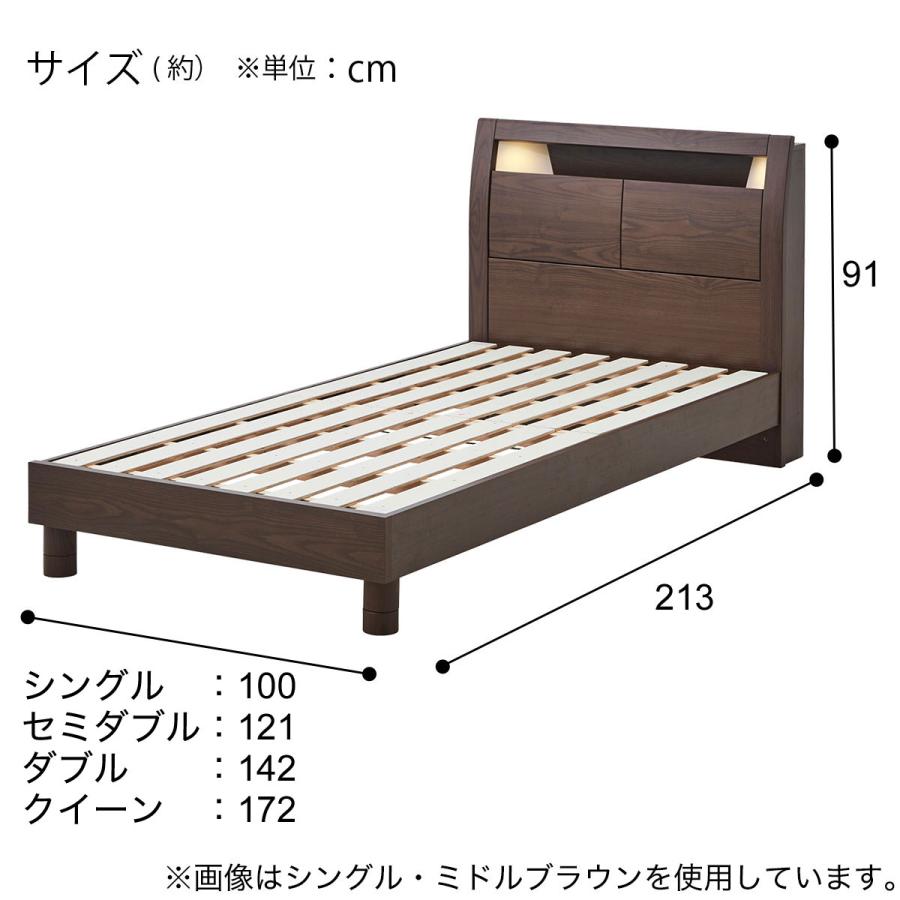 ニトリ（NITORI） すのこセミダブルベッドフレーム(KB WW ST) : ニトリ