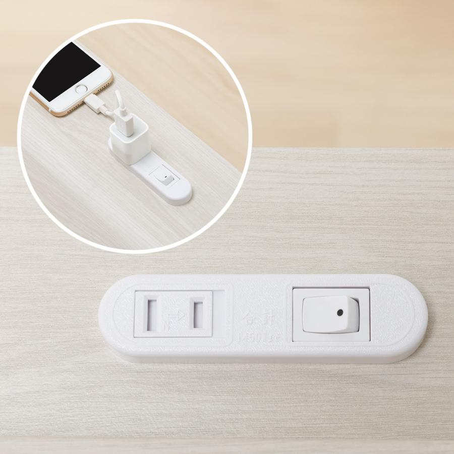 ニトリ（NITORI） 棚・コンセント・照明付きダブルベッドフレーム(KB