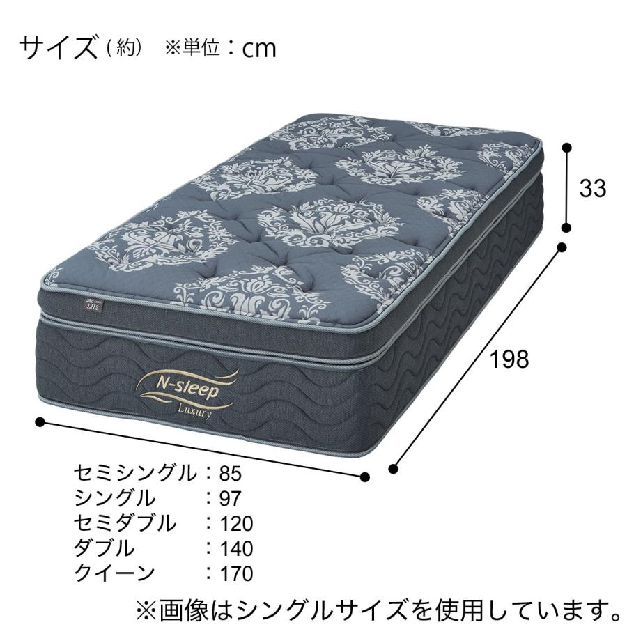 【新品未使用】Nスリープラグジュアリーセミシングル×2(クイーンサイズ) ニトリ セミシングルマットレス(Nスリープラグジュアリー LH2