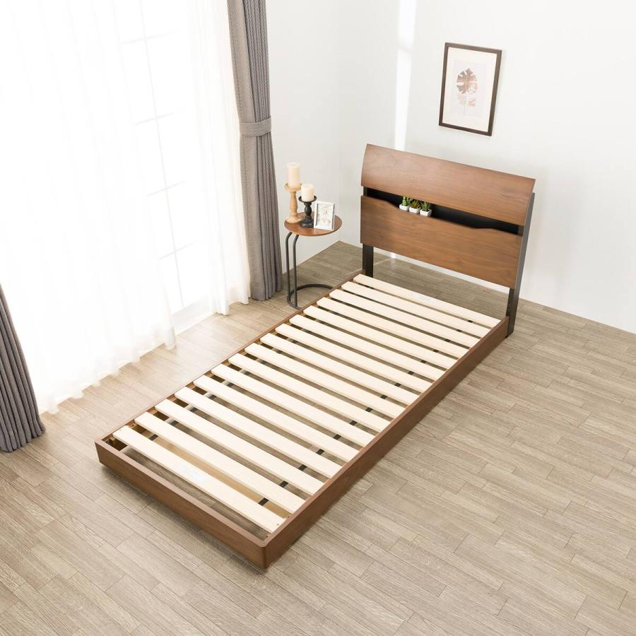 ニトリ（NITORI） すのこシングルベッドフレーム(MF403 MBR) : ニトリ
