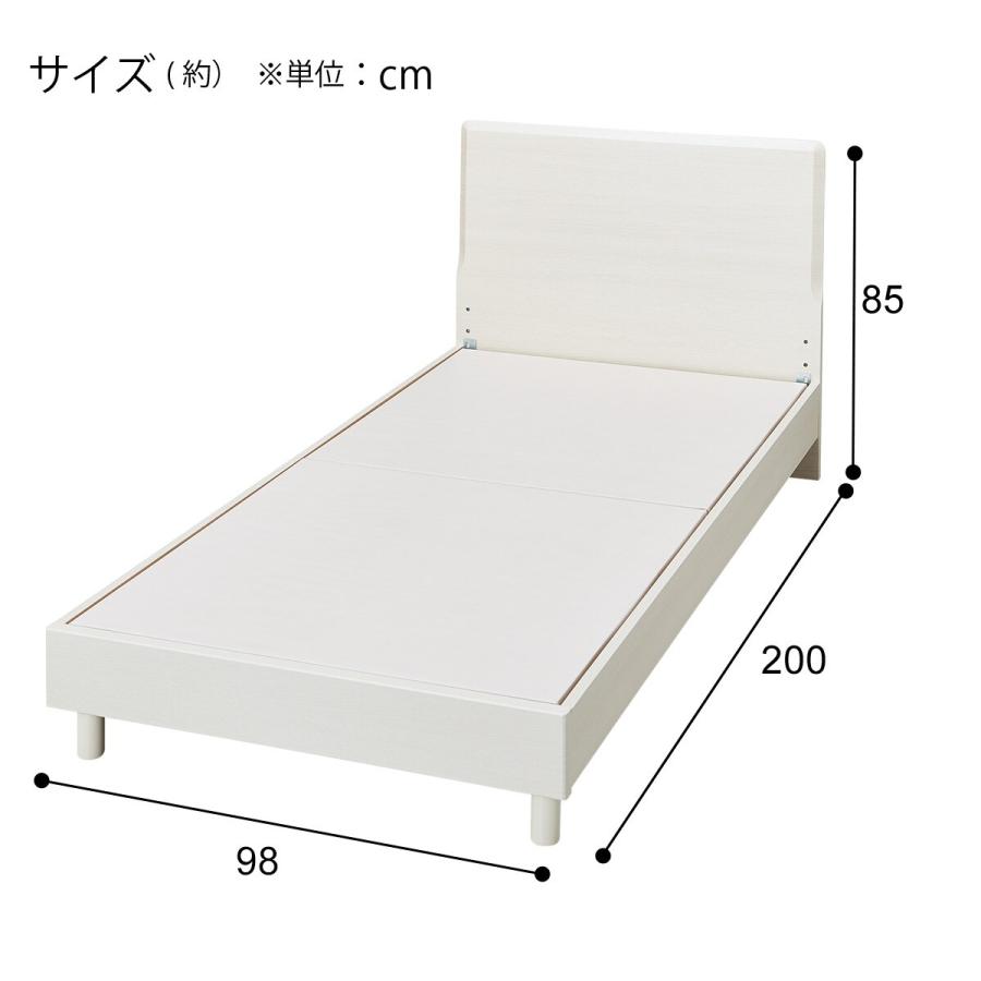 ニトリ シングルベッドフレーム(メリッサ3 WW-P LEG/LOW 床板