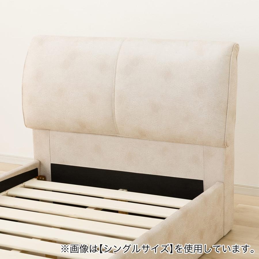 ニトリ（NITORI） ダブル 触り心地のよいレザー調ベッドフレーム (IV