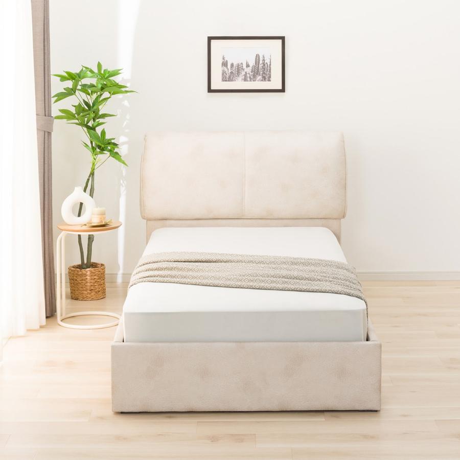 ニトリ（NITORI） シングル 触り心地のよいレザー調ベッドフレーム (IV