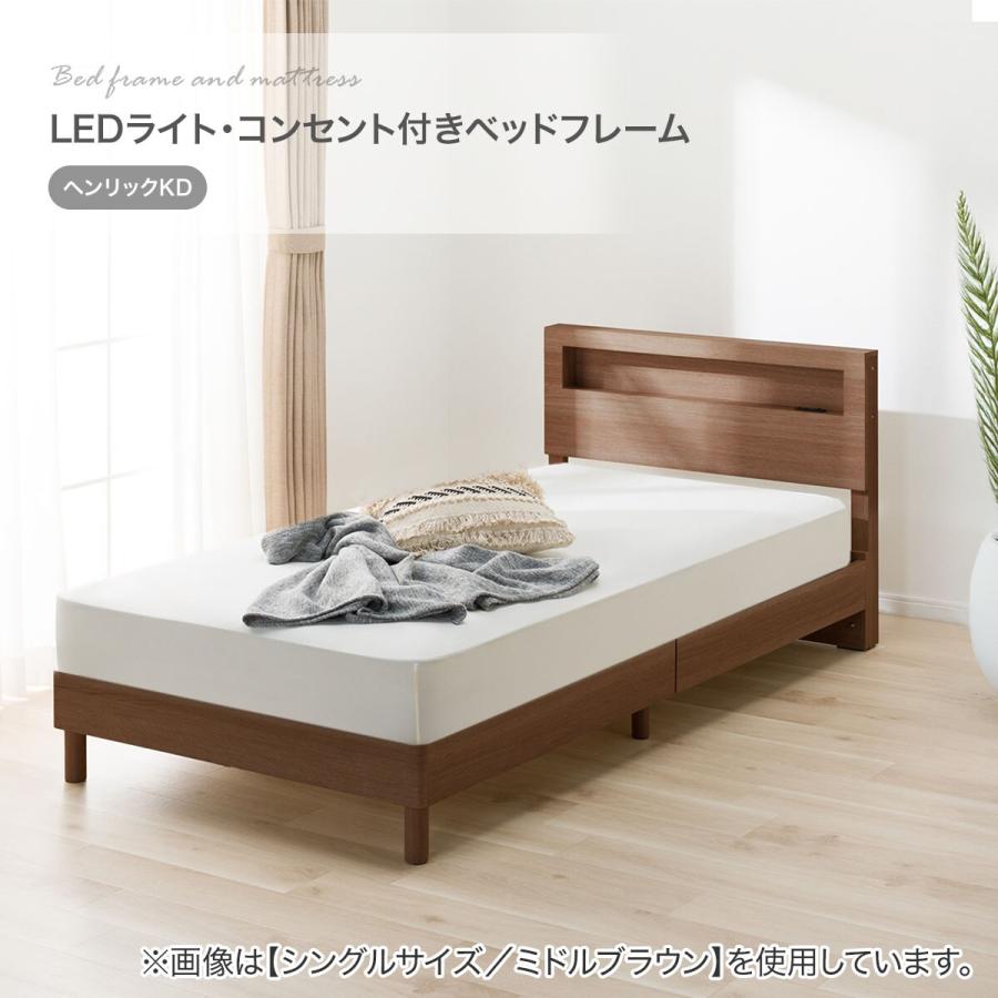 ニトリ（NITORI） セミダブル すのこベッドフレームマットレスセット 