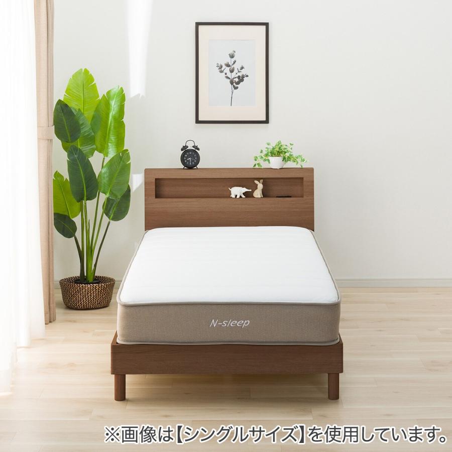 ニトリ（NITORI） セミダブル すのこベッドフレームマットレスセット 