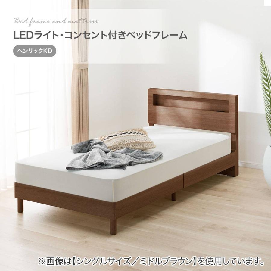 ニトリ（NITORI） セミダブル すのこベッドフレームマットレスセット