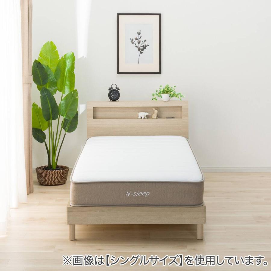 【ベッド＋マットレスセット】ニトリ セミダブルベッドフレーム【期間限定】 ニトリ（NITORI） セミダブル すのこベッドフレームマットレスセット